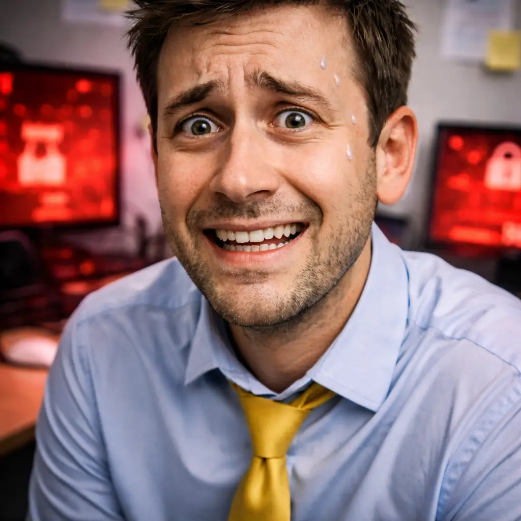 Mike - Büro-Mitarbeiter mit IT-Sicherheitsproblemen